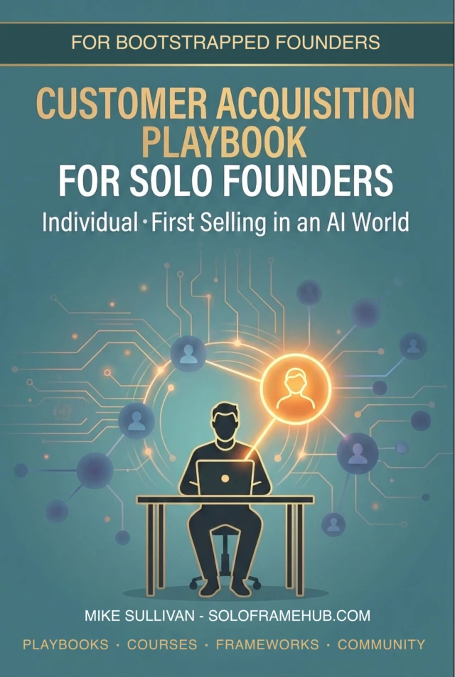 The Solo Founder's AI Customer Acquisition Playbook book cover