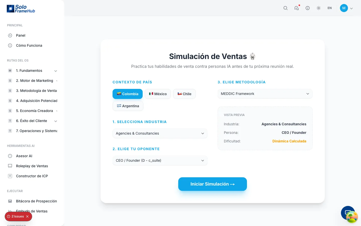 Roleplay de comprador DISC con voz